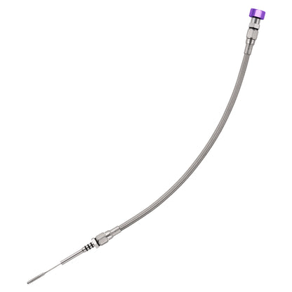 Performance Magnetic Engine Oil Dipstick for GM LS - Curved Purple