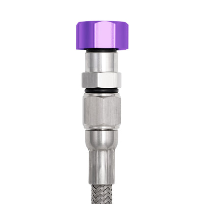 Performance Magnetic Engine Oil Dipstick for GM LS - Curved Purple