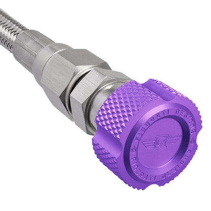 Performance Magnetic Engine Oil Dipstick for GM LS - Knurled Purple