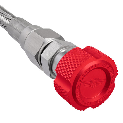Performance Magnetic Engine Oil Dipstick for GM LS - Knurled Red