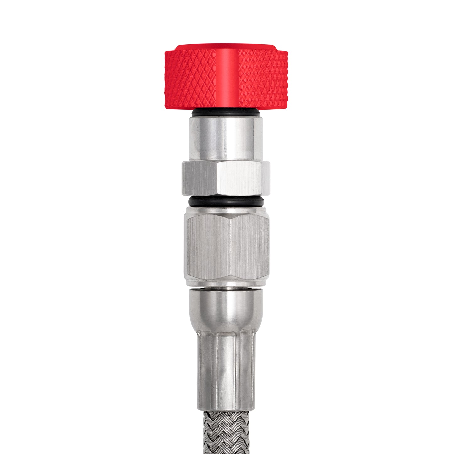 Performance Magnetic Engine Oil Dipstick for GM LS - Knurled Red