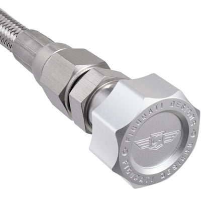 Performance Magnetic Engine Oil Dipstick for GM LS - Curved Silver