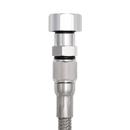 Performance Magnetic Engine Oil Dipstick for GM LS - Curved Silver