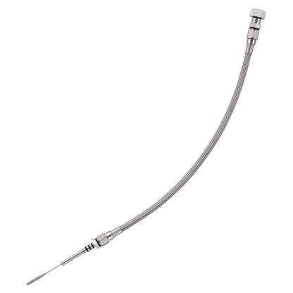 Performance Magnetic Engine Oil Dipstick for GM LS - Knurled Silver