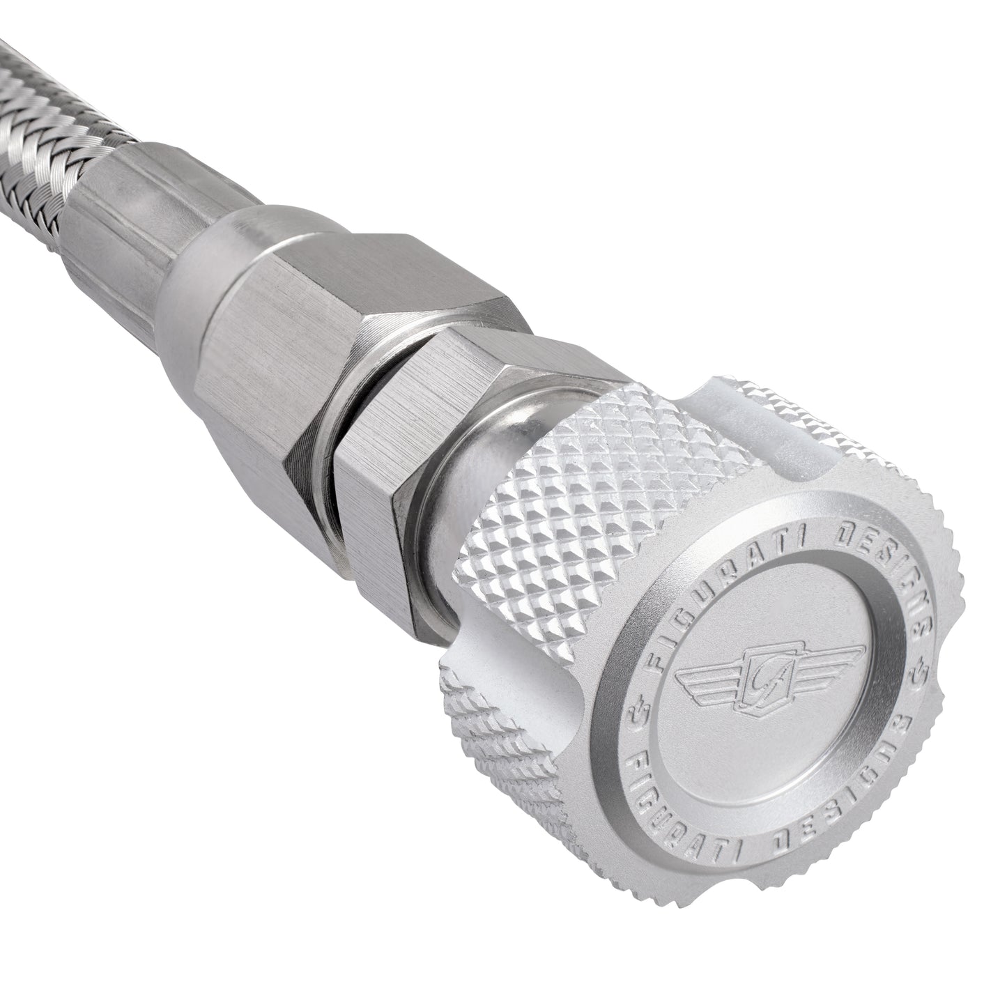 Performance Magnetic Engine Oil Dipstick for GM LS - Knurled Silver