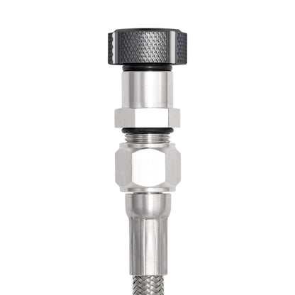 Performance Magnetic Transmission Oil Dipstick for GM TH350 - Knurled Black