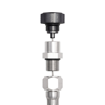 Performance Magnetic Transmission Oil Dipstick for GM TH350 - Knurled Black
