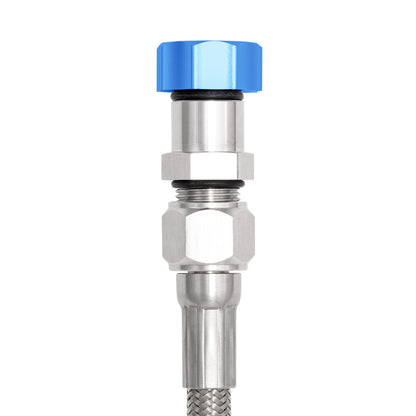 Performance Magnetic Transmission Oil Dipstick for GM TH350 - Curved Blue