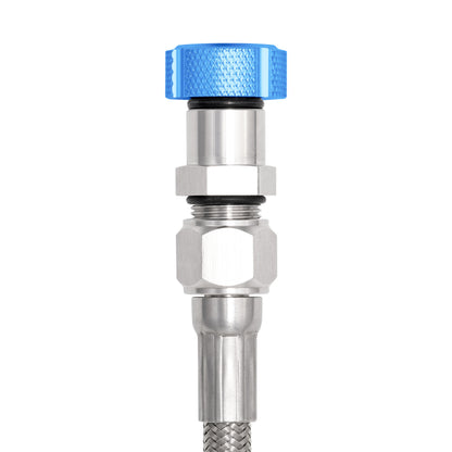 Performance Magnetic Transmission Oil Dipstick for GM TH350 - Knurled Blue