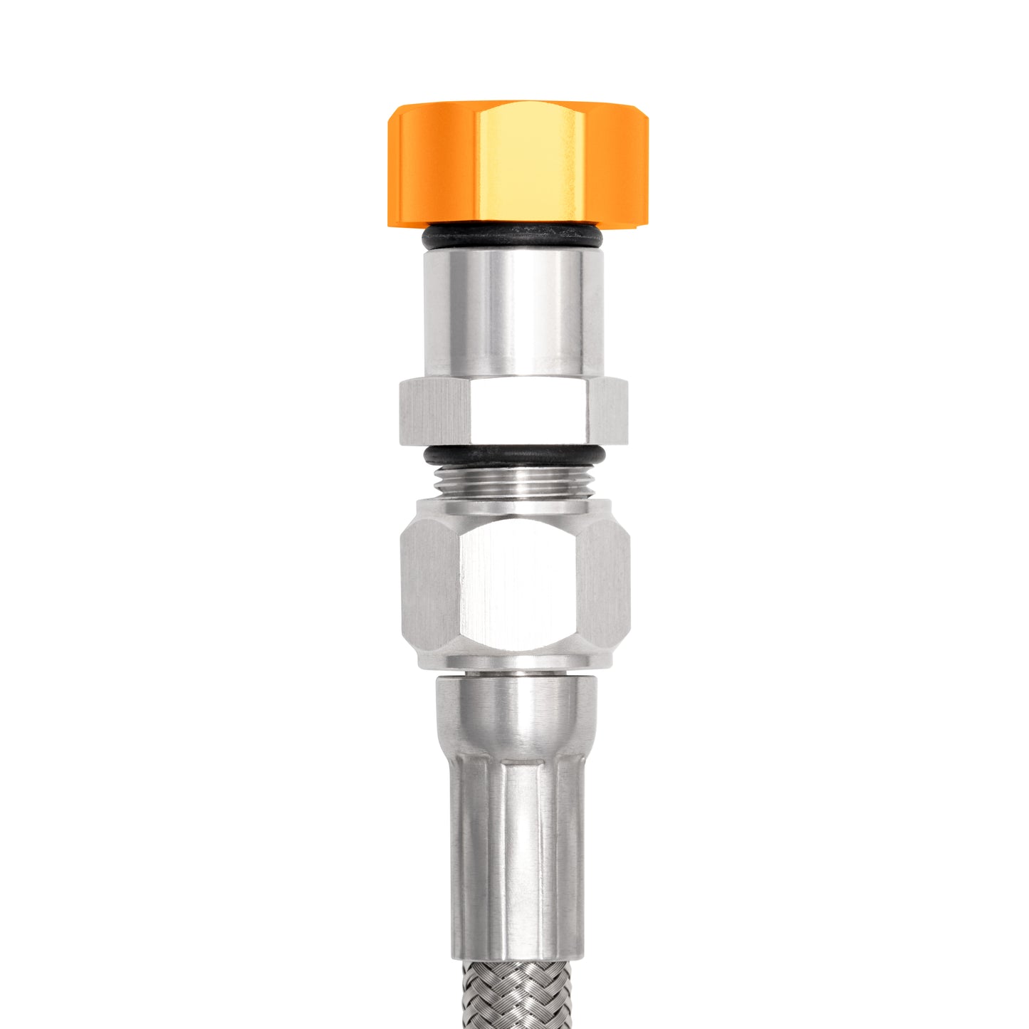 Performance Magnetic Transmission Oil Dipstick for GM TH350 - Curved Gold