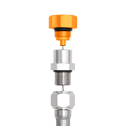 Performance Magnetic Transmission Oil Dipstick for GM TH350 - Curved Gold