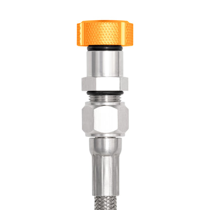 Performance Magnetic Transmission Oil Dipstick for GM TH350 - Knurled Gold