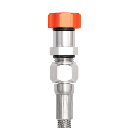 Performance Magnetic Transmission Oil Dipstick for GM TH350 - Curved Orange