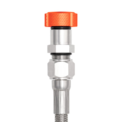 Performance Magnetic Transmission Oil Dipstick for GM TH350 - Knurled Orange