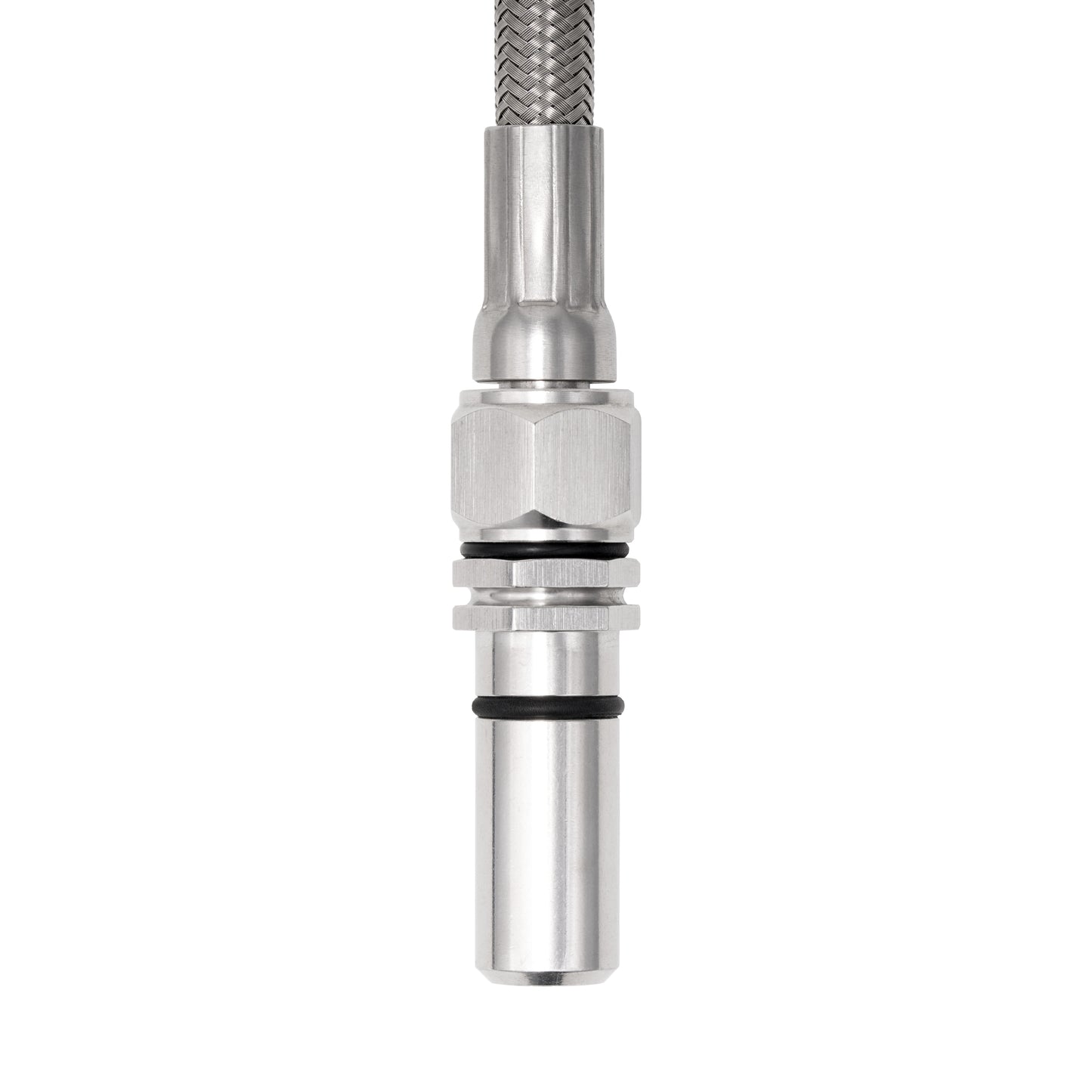 Performance Magnetic Transmission Oil Dipstick for GM TH350 - Knurled Orange