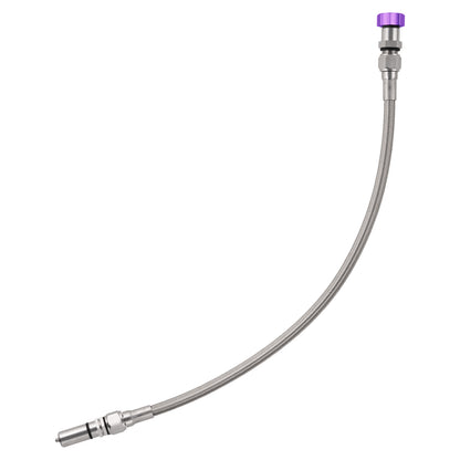 Performance Magnetic Transmission Oil Dipstick for GM TH350 - Curved Purple