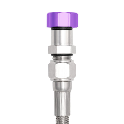 Performance Magnetic Transmission Oil Dipstick for GM TH350 - Curved Purple