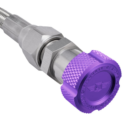 Performance Magnetic Transmission Oil Dipstick for GM TH350 - Knurled Purple