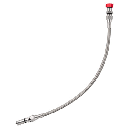 Performance Magnetic Transmission Oil Dipstick for GM TH350 - Curved Red