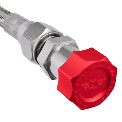 Performance Magnetic Transmission Oil Dipstick for GM TH350 - Curved Red