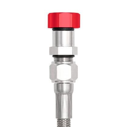 Performance Magnetic Transmission Oil Dipstick for GM TH350 - Curved Red