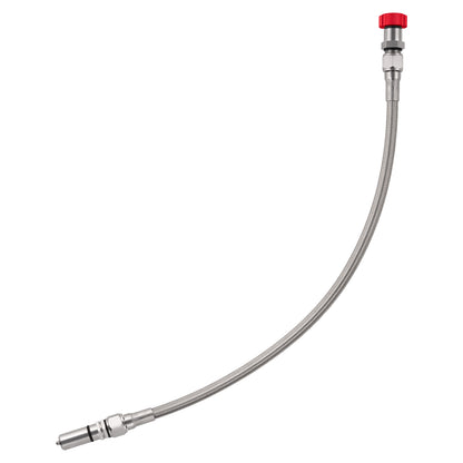 Performance Magnetic Transmission Oil Dipstick for GM TH350 - Knurled Red