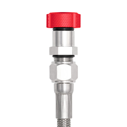 Performance Magnetic Transmission Oil Dipstick for GM TH350 - Knurled Red