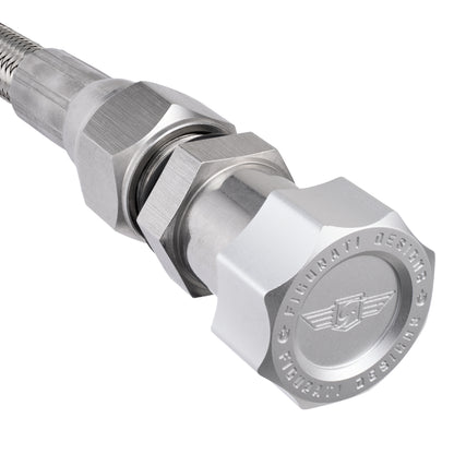 Performance Magnetic Transmission Oil Dipstick for GM TH350 - Curved Silver