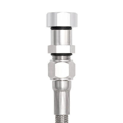 Performance Magnetic Transmission Oil Dipstick for GM TH350 - Curved Silver