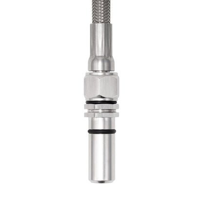 Performance Magnetic Transmission Oil Dipstick for GM TH350 - Curved Silver