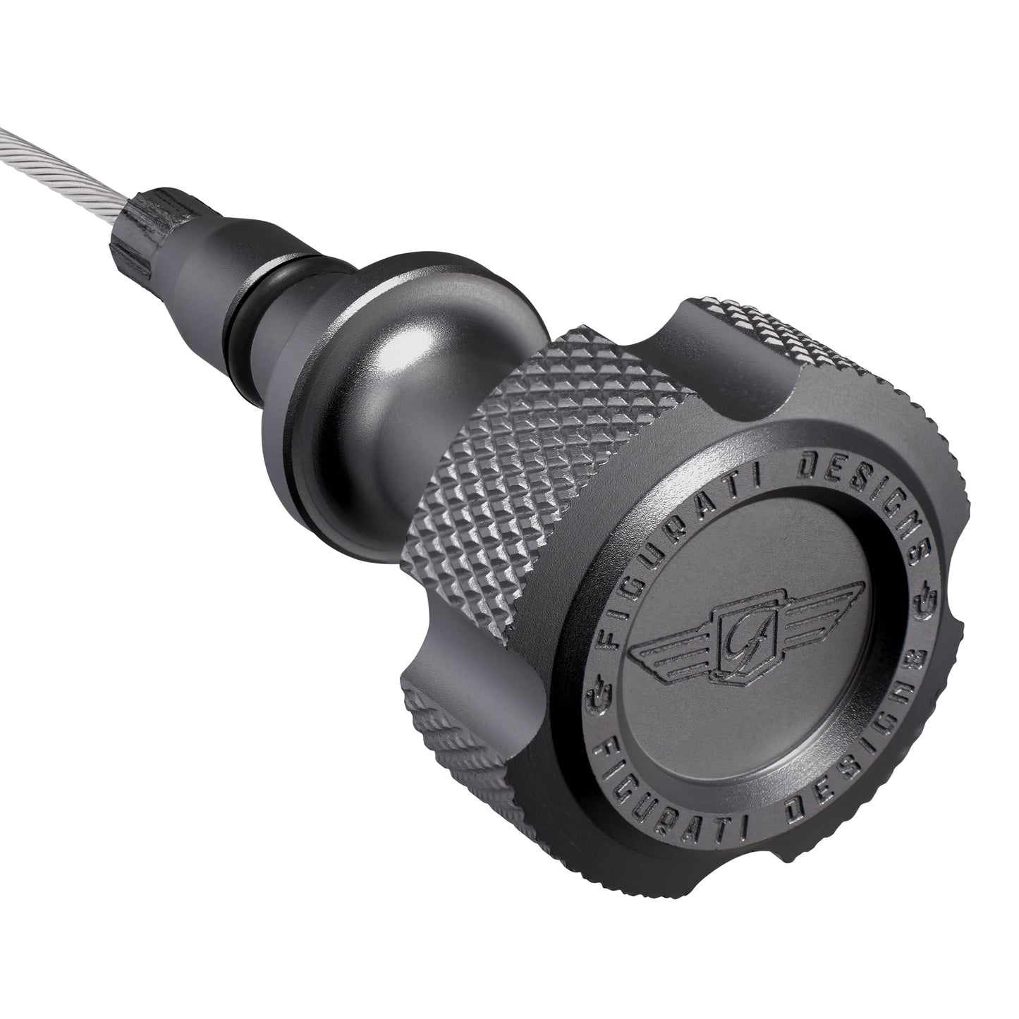 Performance Magnetic Engine Oil Dipstick for GM 6.6L V-8 L5P Duramax Turbo-Diesel - Knurled Black