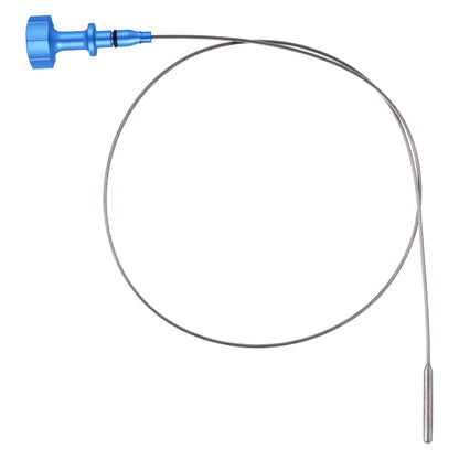 Performance Magnetic Engine Oil Dipstick for GM 6.6L V-8 L5P Duramax Turbo-Diesel - Curved Blue