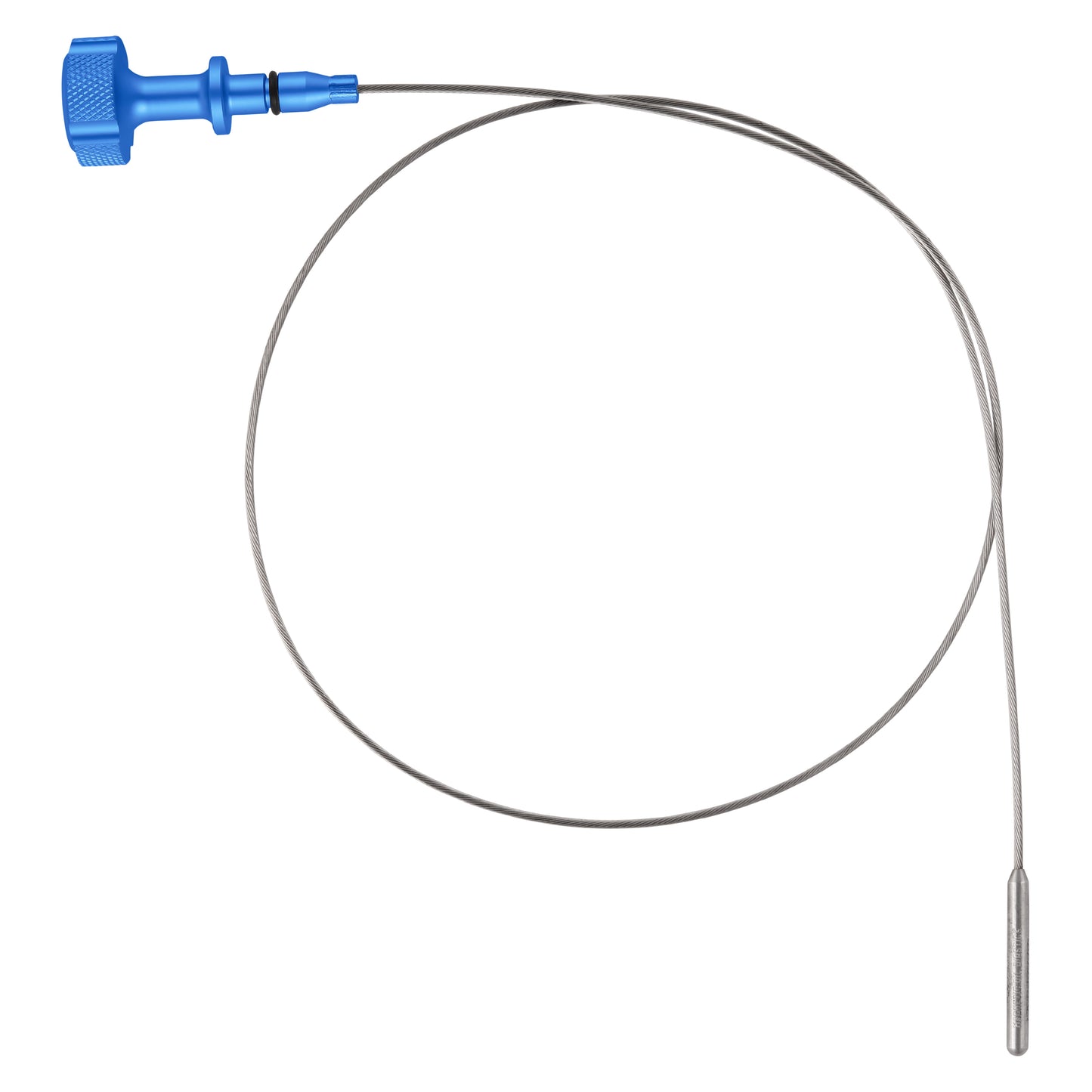 Performance Magnetic Engine Oil Dipstick for GM 6.6L V-8 L5P Duramax Turbo-Diesel - Knurled Blue