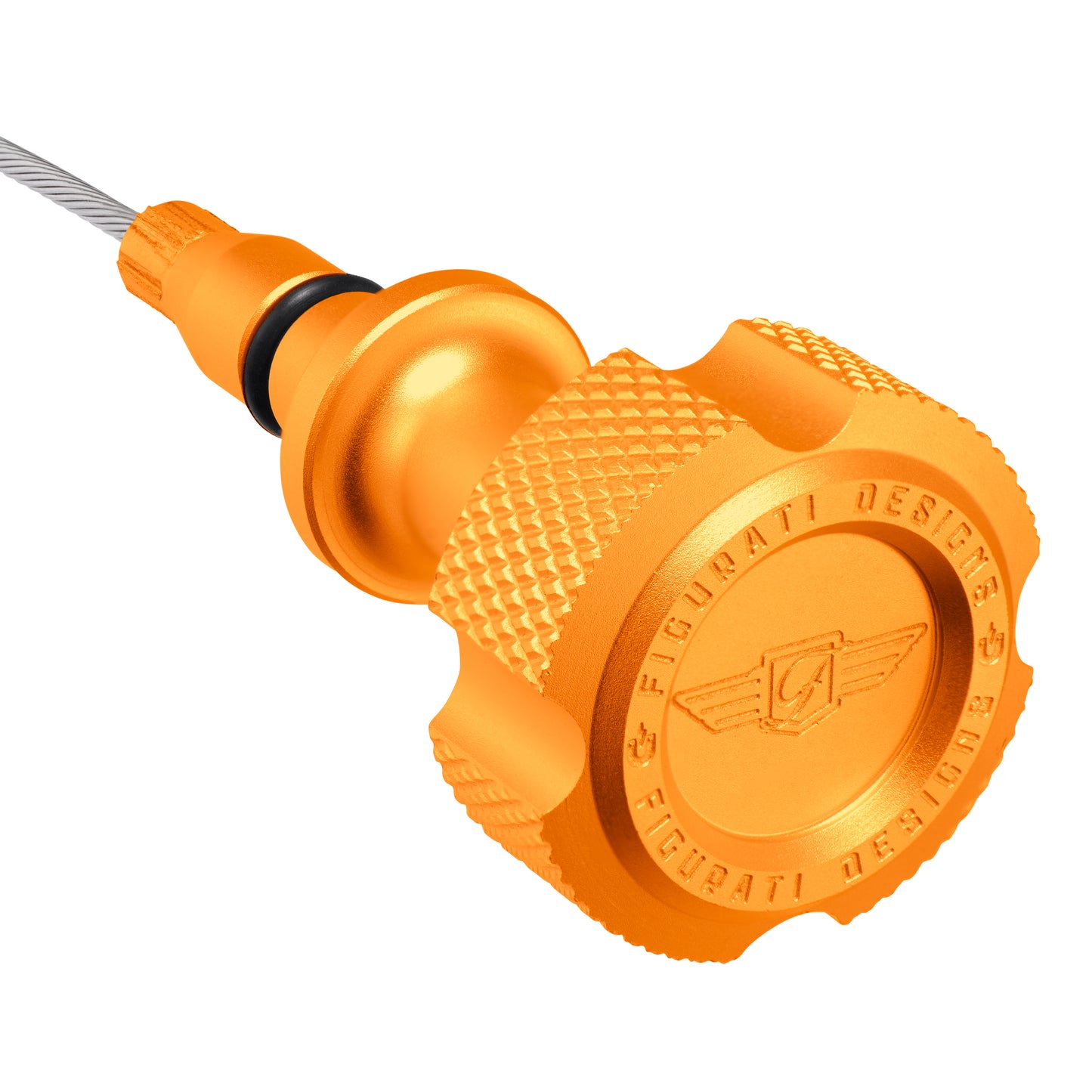 Performance Magnetic Engine Oil Dipstick for GM 6.6L V-8 L5P Duramax Turbo-Diesel - Knurled Gold