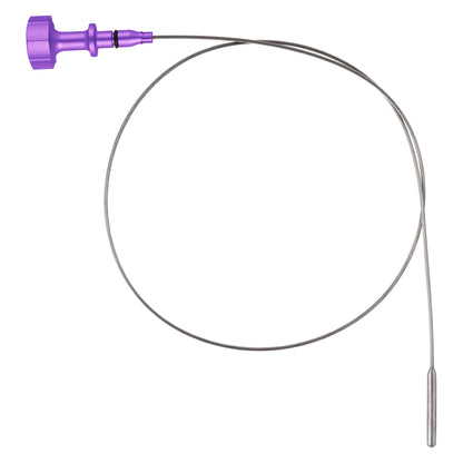 Performance Magnetic Engine Oil Dipstick for GM 6.6L V-8 L5P Duramax Turbo-Diesel - Curved Purple