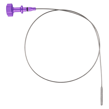 Performance Magnetic Engine Oil Dipstick for GM 6.6L V-8 L5P Duramax Turbo-Diesel - Knurled Purple