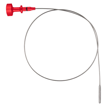 Performance Magnetic Engine Oil Dipstick for GM 6.6L V-8 L5P Duramax Turbo-Diesel - Curved Red