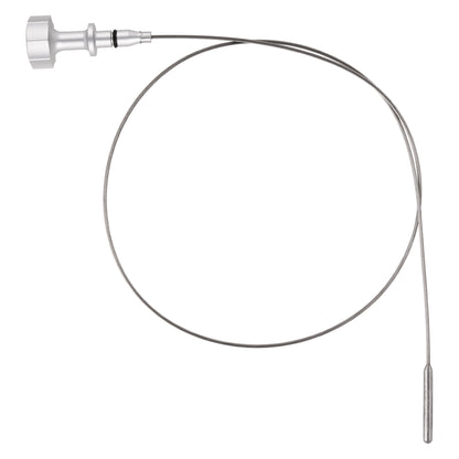 Performance Magnetic Engine Oil Dipstick for GM 6.6L V-8 L5P Duramax Turbo-Diesel - Curved Silver