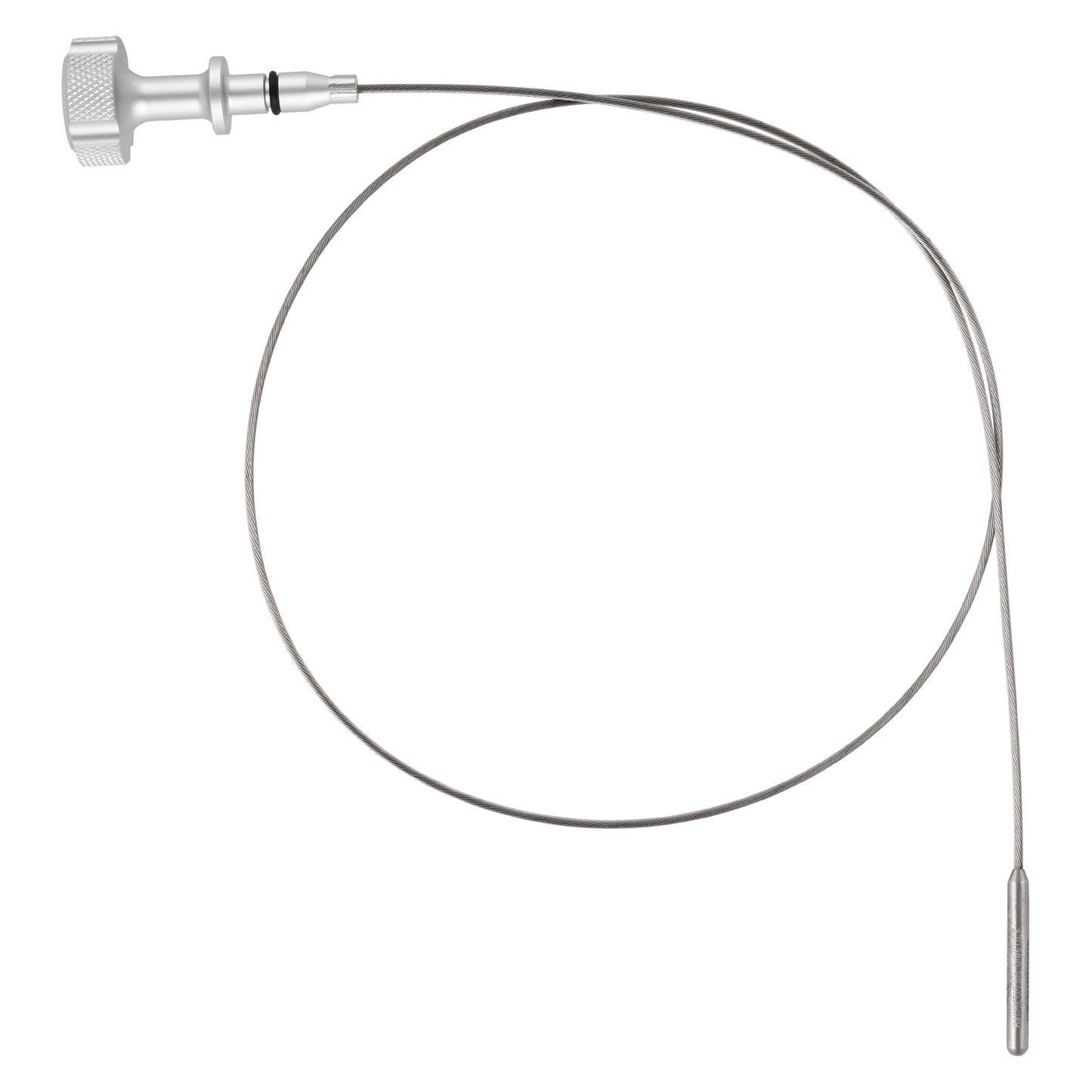 Performance Magnetic Engine Oil Dipstick for GM 6.6L V-8 L5P Duramax Turbo-Diesel - Knurled Silver