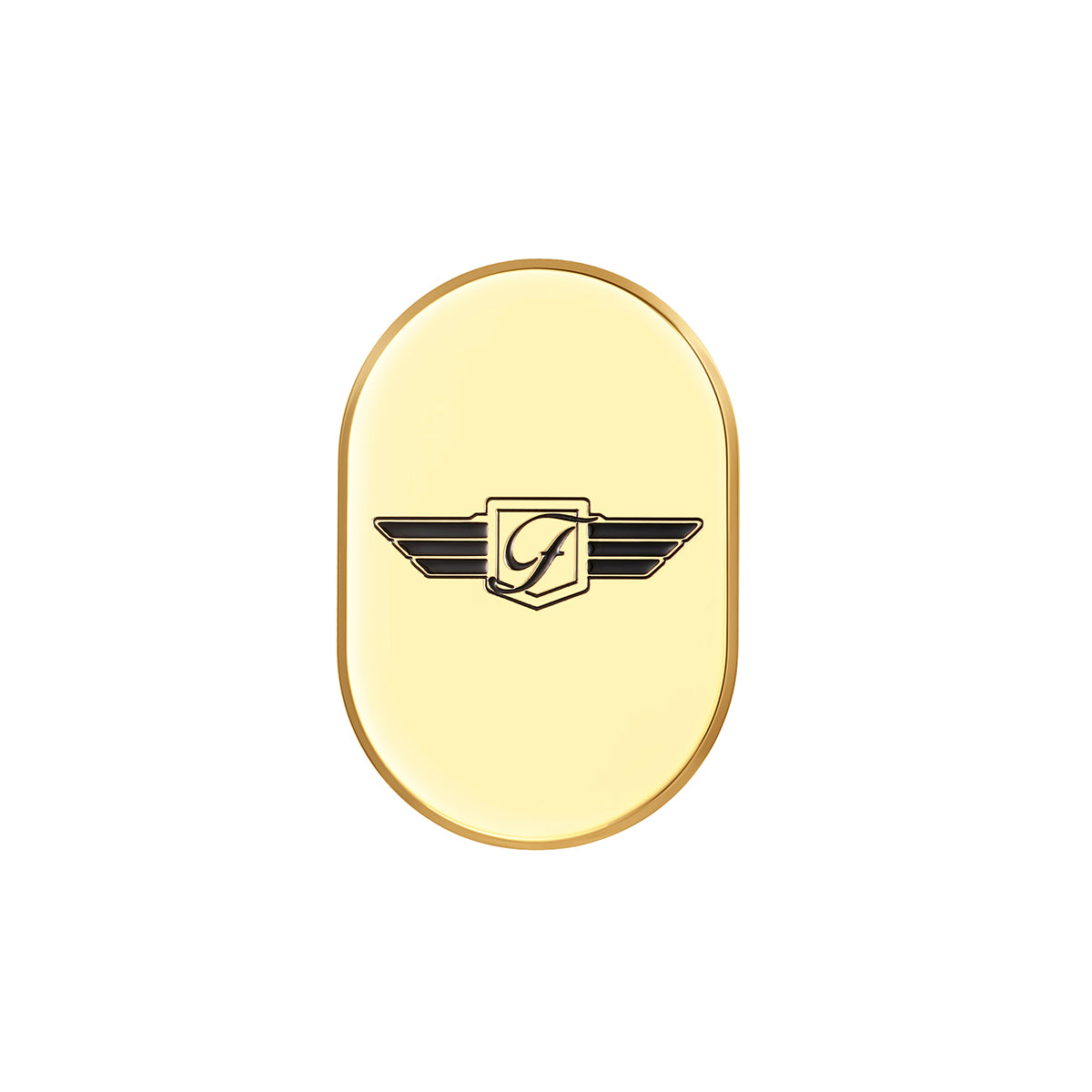 Harley-Davidson Gold FD Logo Blk. Antenna Cover