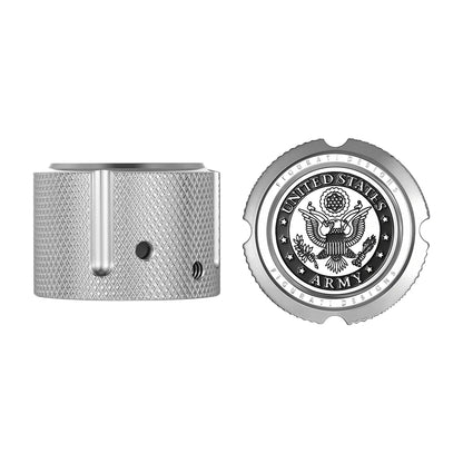 Harley-Davidson Stainless-Steel Custom Front Axle Nut Covers Officially Licensed US Army