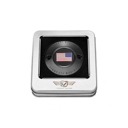 Harley-Davidson Stainless-Steel in Black Red White and Blue American Flag - Reversed M8 Timing Cover