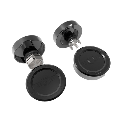 Performance Aluminum Front Axle Nut Covers - Black