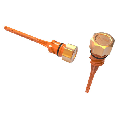 Performance Magnetic Dipstick for Harley-Davidson M8 Softail (2018-2025) - Curved Gold