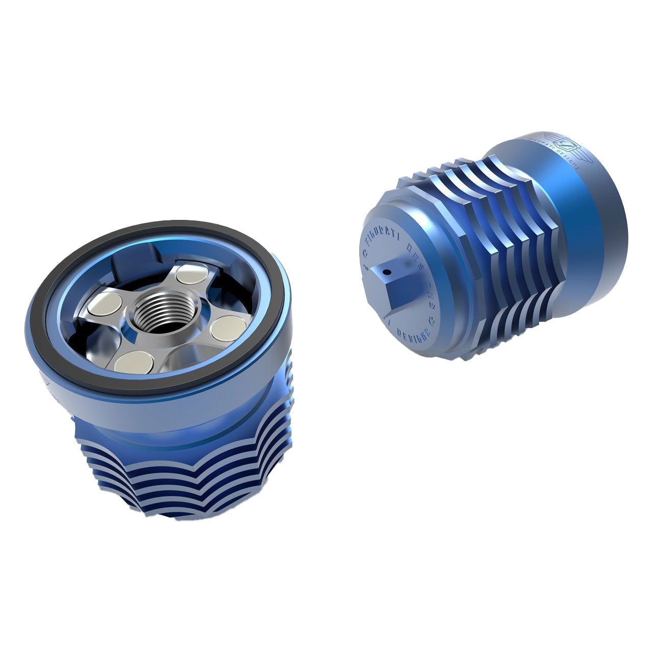 Performance Magnetic Oil Filter for Harley-Davidson All Models (1982-2025) - Blue