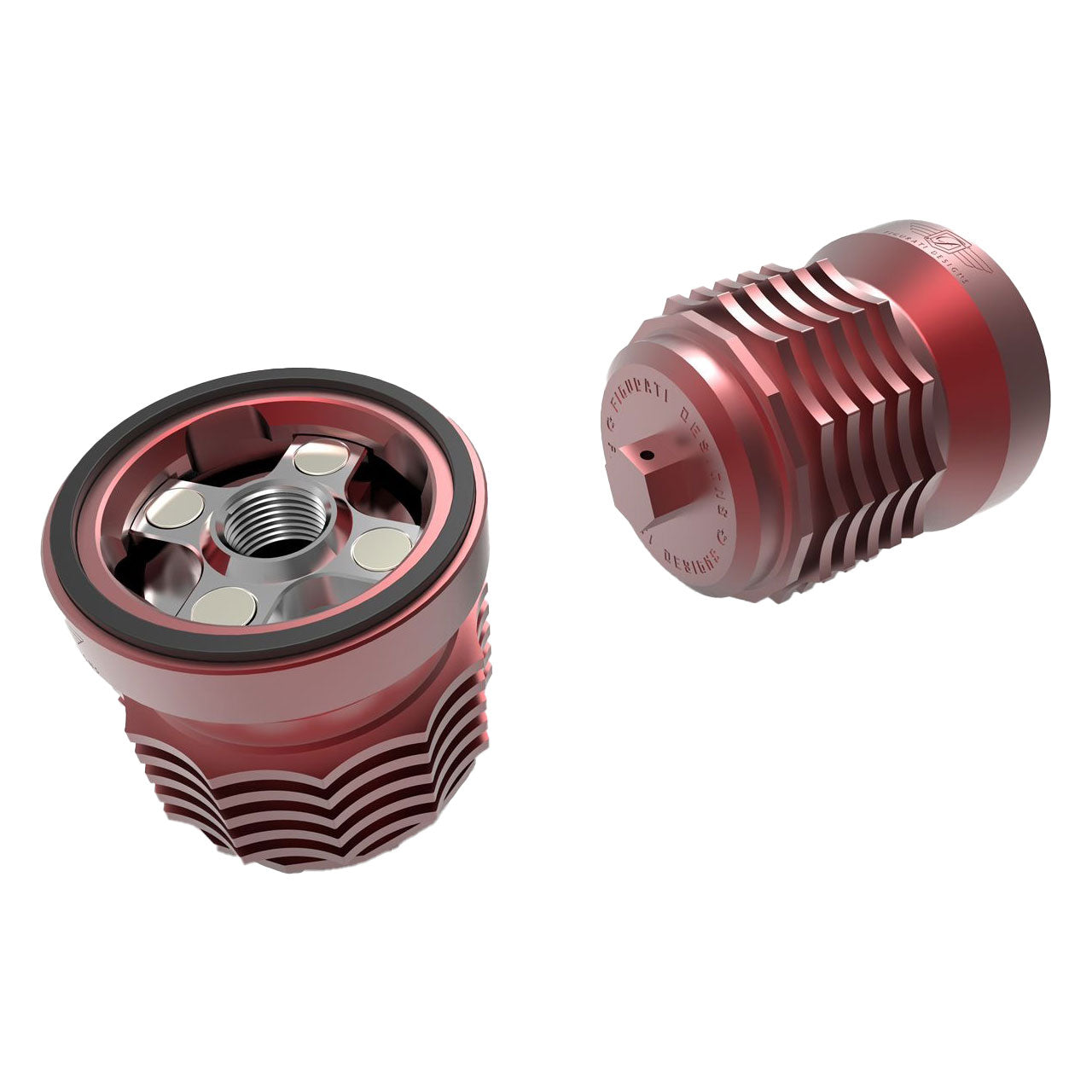 Performance Magnetic Oil Filter for Harley-Davidson All Models (1982-2025) - Red