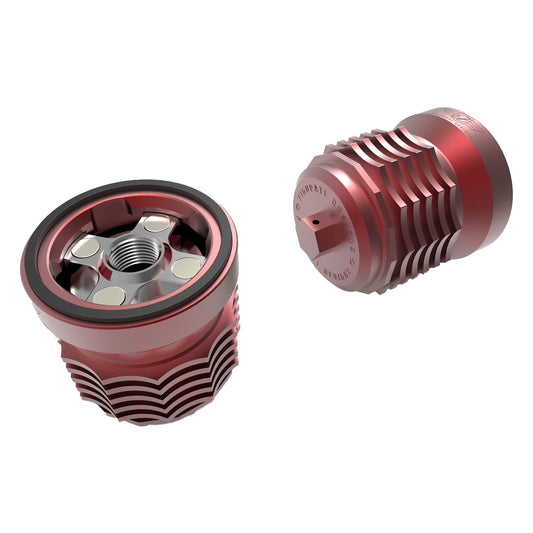 Performance Magnetic Oil Filter for Harley-Davidson All Models (1982-2025) - Red