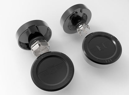 Performance Aluminum Front Axle Nut Covers - Black