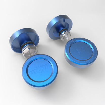 Performance Aluminum Front Axle Nut Covers - Blue