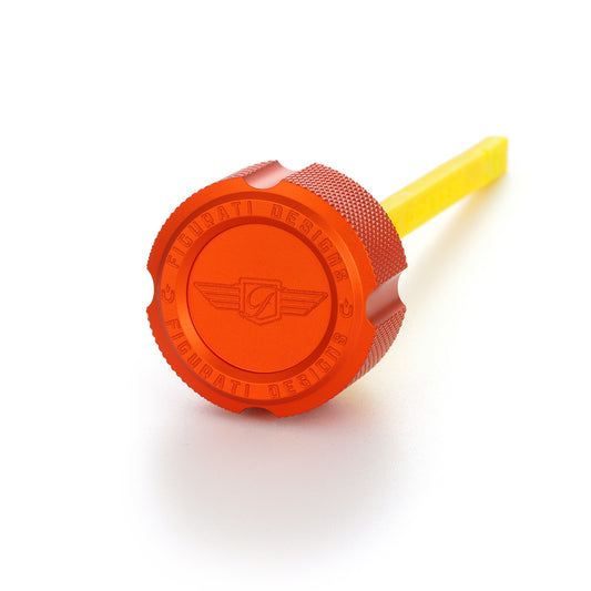 Performance Dipstick for Harley-Davidson Touring M8 (2017-2025) - Knurled Orange